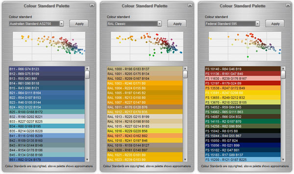 As2700 Colour Chart